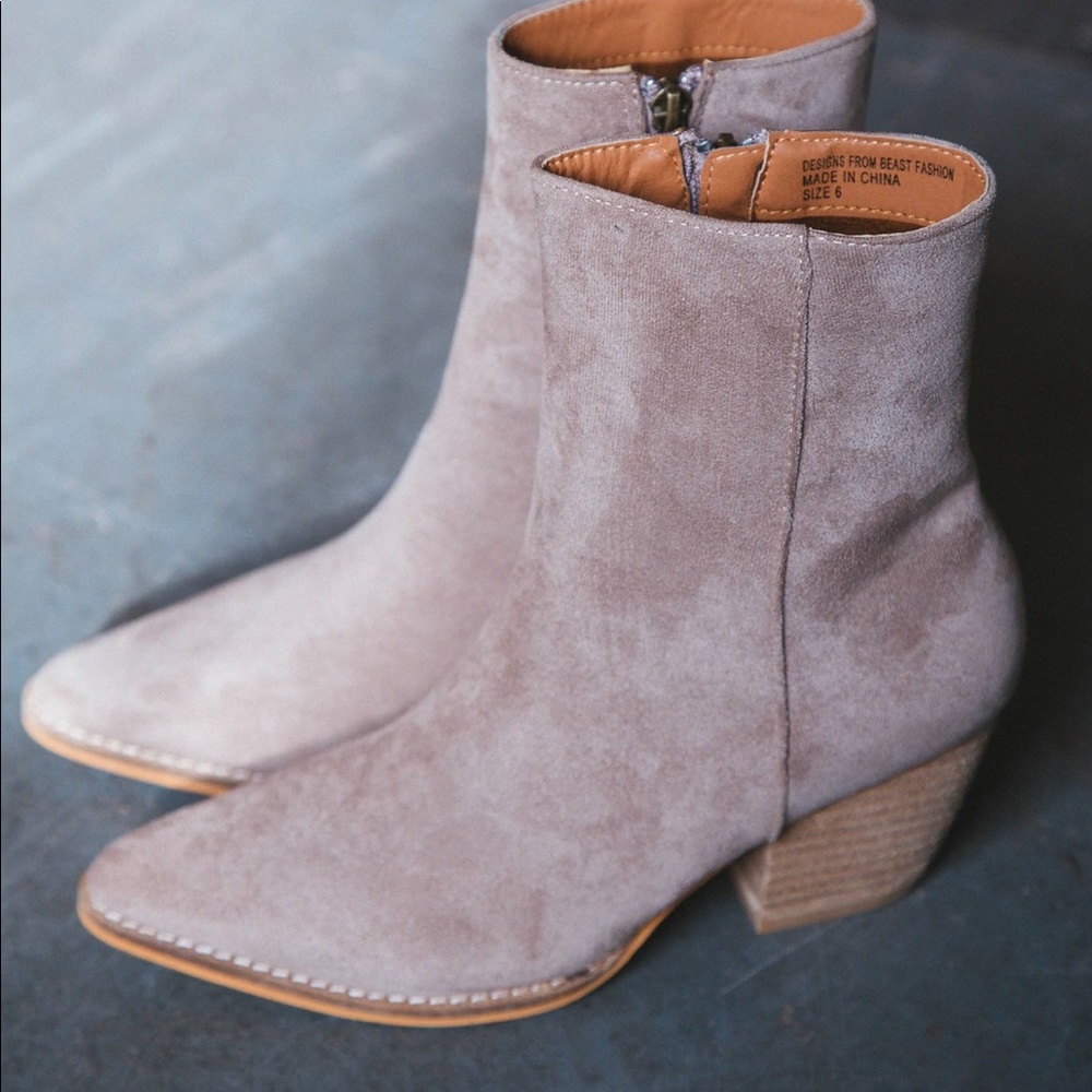 North & Main Faux Suede Bootie